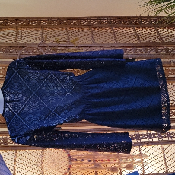 Peppermint brand black lace dress - Picture 3 of 5